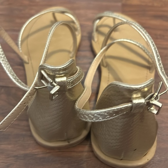 Gold Gladiator Sandals size 9 - Picture 3 of 3